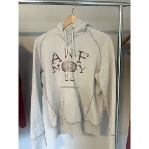 Abercrombie gray hoodie oversized